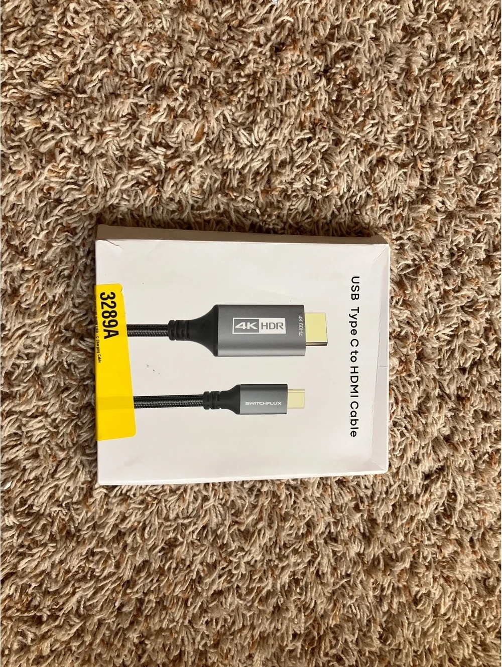 USB C to HDMI Cable 6Ft by SWITCHFLUX - 4K@60Hz, Nylon Braided, Aluminum Alloy